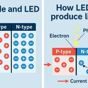 تولید نور در LED